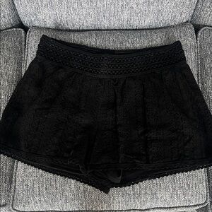 Black Lace Shorts